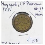 C.P. PETERSON $1 TRADE TOKEN