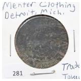 MENTER CLOTHING TRADE TOKEN