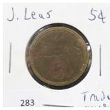 J. LEAS 5 CENT TRADE TOKEN