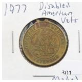 1977 DISABLED AMERICAN VETERANS MEDAL