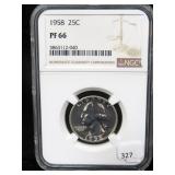 1958 WASHINGTON QUARTER - NGC