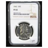 1963 FRANKLIN HALF DOLLAR - NGC