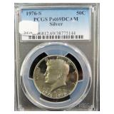 1976-S KENNEDY HALF DOLLAR - PCGS GRADED: