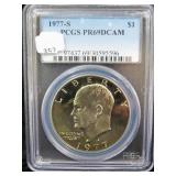 1977-S EISENHOWER DOLLAR - PCGS GRADED: