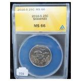 2016 WASHINGTON QUARTER - SHAWNEE - ANACS