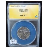 2016 WASHINGTON QUARTER - SHAWNEE - ANACS