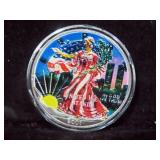 2001 COLORIZED SILVER EAGLE