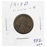 1913-D LINCOLN CENT