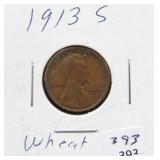1913-S LINCOLN CENT