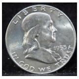 1953-D FRANKLIN HALF DOLLAR - GEM BU