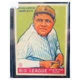 BABE RUTH REPRODUCTION CARD