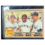 WILLIE MAYS/MICKIE MANTLE CARD