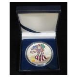 2003 COLORIZED SILVER EAGLE WITH BOX