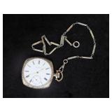 ELGIN POCKET WATCH WITH CHAIN