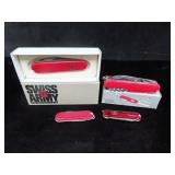 4 SWISS ARMY STYLE POCKET KNIVES