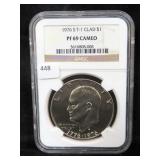 1976-S TYPE 1 CLAD EISENHOWER DOLLAR - NGC GRADED: