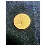 1914-D - $2 1/2 DOLLAR INDIAN HEAD GOLD COIN