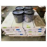 2,304sqft 12"X24" FLOORING AND 4 GALLON OF GLUE