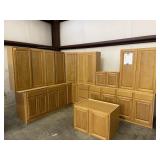 Kitchen Cabinet Set - Regal Oak - 14 CABINETS -