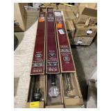 3 CURTAIN RODS SOME WITH DAMAGE