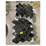 58pc BLACK DIAMOND WALL TILE SHEETS SOME HAVE