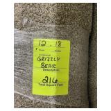 216ft 12X18 GRIZZLY BEAR CARPET