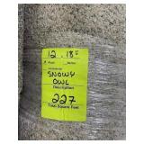 227sqft 12X18 SNOWY OWL CARPET