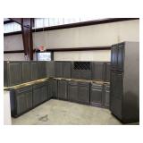 NEW CASTLE GREY 15pc CABINET SET WITH 30" UPPER