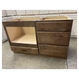 KITCHEN ISLAND WITH MICROWAVE CUT OUT