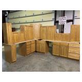 13pc SPICE GLAZE CABINET SET W/36" UPPERS