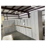 STONE HARBOR GREY 17pc CABINET SET WITH 36" UPPER