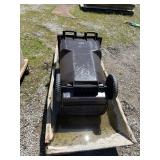 TRASH CAN AND CEMENT BOAT