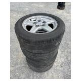 4- 16" GM WHEELS AND TIRES