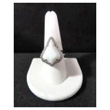 WHITE JADE DINNER RING