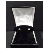 CHAMPAGNE DIAMOND STUD EARRINGS