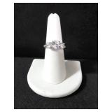 3.12 CT. WHITE SAPPHIRE ENGAGEMENT RING