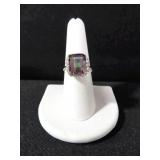 LAB CREATED MYSTIC TOPAZ DINNER RING