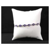 4 CT. AMETHYST BOLO BRACELET