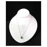 EMERALD SOLITAIRE NECKLACE