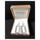 DESIGNER BLACK AND WHITE DIAMOND EARRINGS