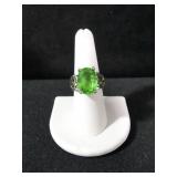 8.98 CT. PERIDOT ESTATE RING