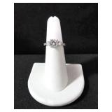 WHITE SAPPHIRE ENGAGEMENT RING