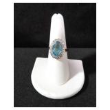 4.68 CT. BLUE TOPAZ ESTATE RING