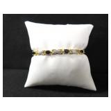 SAPPHIRE AND DIAMOND TENNIS BRACELET