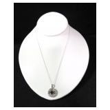 BLACK AND WHITE DIAMOND NECKLACE