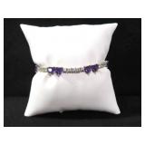 6.88 CT. LAB CREATED AMETHYST DINNER BRACELET