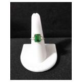 LAB CREATED EMERALD DINNER RING