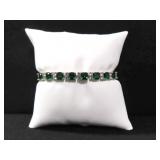 12 CT. LAB CREATED EMERALD ESTATE NECKLACE