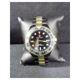 MENS LUIS CARDINI MIDNIGHT ROLEX STYLE WATCH