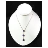 3 TIER AMETHYST DINNER NECKLACE